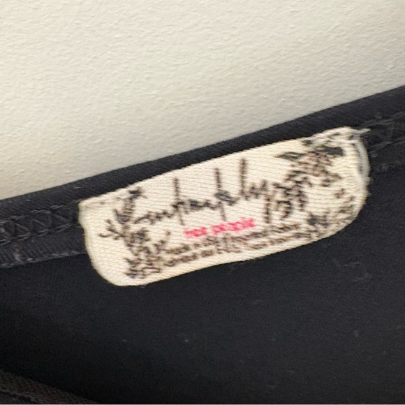 Free People Asymmetrical Abbie Bodysuit Black. Size Medium. - Picture 4 of 10